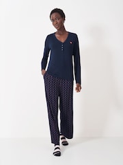 Crew Clothing Modal Patterned Pyjamas Set - صورة 3 من 5