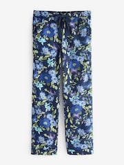 Crew Clothing Company Blue Brushed 100% Cotton Pyjama Set - Image 8 of 8