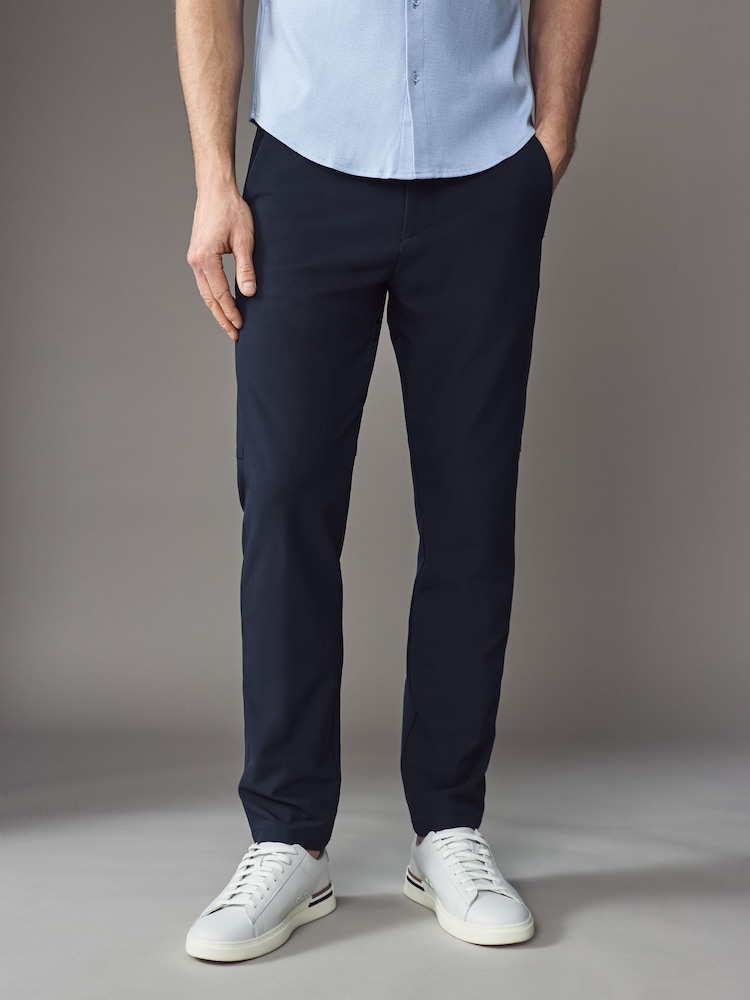 BOSS Dark Grey Commuter Tech Regular Fit Stretch Trousers - Image 1 of 4 BOSS Dark Grey Commuter Tech Regular Fit Stretch Trousers - Image 1 of 4
