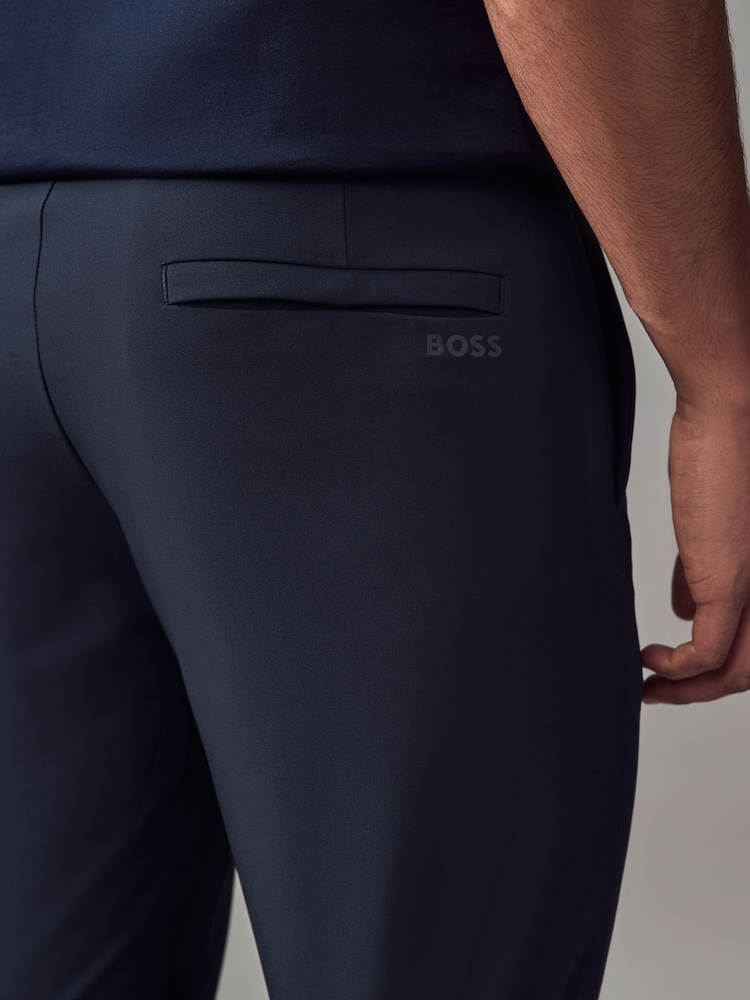 BOSS Dark Grey Commuter Tech Regular Fit Stretch Trousers - Image 4 of 4