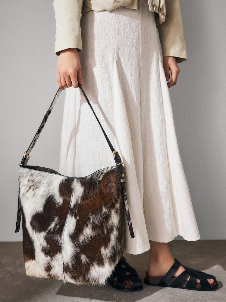 Animal Leather Shoulder Bag - Image 1 of 7