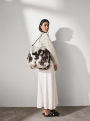 Animal Leather Shoulder Bag - Image 3 of 7