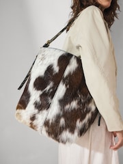 Animal Leather Shoulder Bag - Image 6 of 7