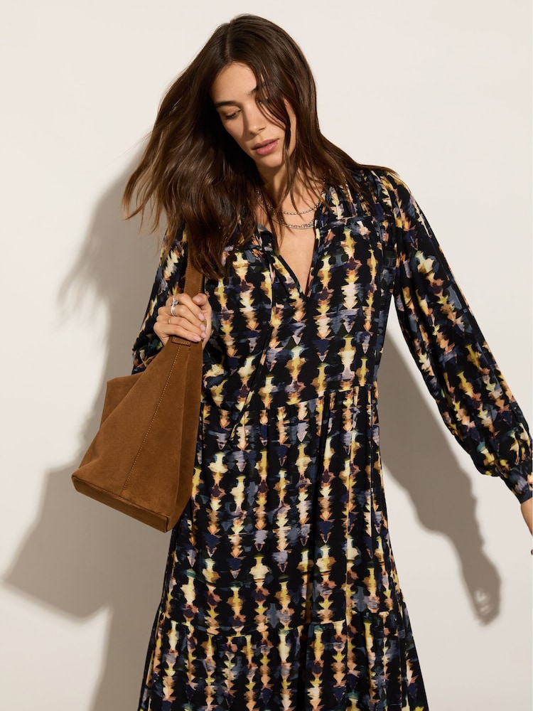 Baukjen Blue Kalina Printed Midi Dress - Image 2 of 5