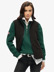 Superdry Black Active Fleece Gilet - Image 1 of 4