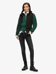 Superdry Black Active Fleece Gilet - Image 3 of 4