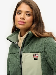 Superdry Green Non Hooded Borg Jacket - Image 4 of 4