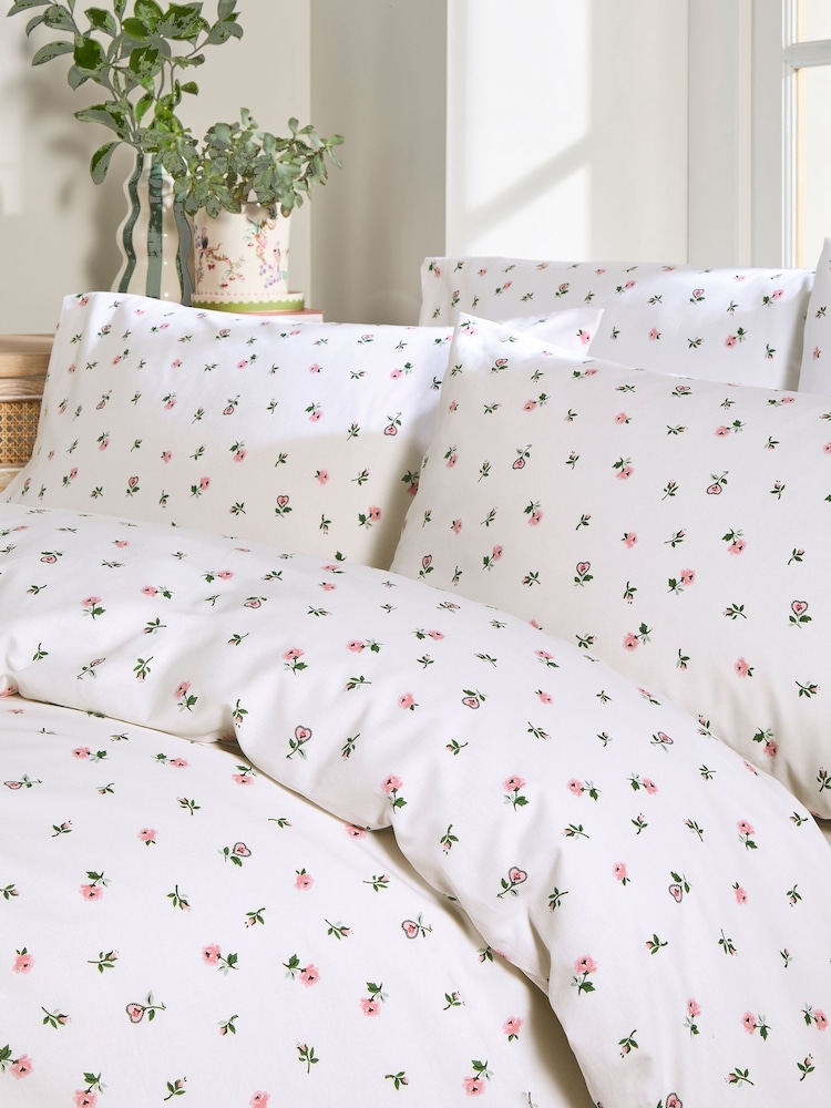 Cath Kidston Lace Ditsy 100% Cotton Duvet Cover and Pillowcase Set - Bild 2 von 4 Cath Kidston Lace Ditsy 100% Cotton Duvet Cover and Pillowcase Set - Bild 2 von 4