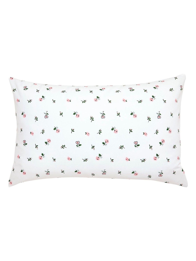 Cath Kidston Pink Lace Ditsy 100% Cotton Duvet Cover and Pillowcase Set - Image 4 of 4