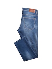 BOSS Dark Blue Delaware Regular Fit Stretch Denim Jeans - Image 3 of 4