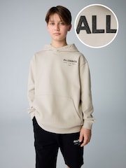 Grège/texturé - Sweat à capuche smALLSAINTS oversize Underground - Image 1 de 10