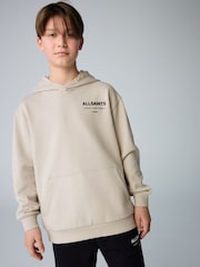 Grège/texturé - Sweat à capuche smALLSAINTS oversize Underground - Image 2 de 10