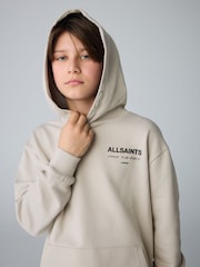 Grège/texturé - Sweat à capuche smALLSAINTS oversize Underground - Image 3 de 10