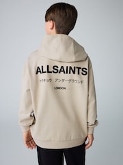 Grège/texturé - Sweat à capuche smALLSAINTS oversize Underground - Image 4 de 10