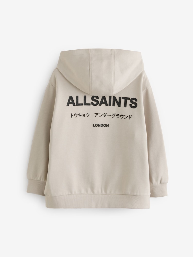 smALLSAINTS Stone/Textured Oversized Underground Pullover Hoodie - Image 9 of 10