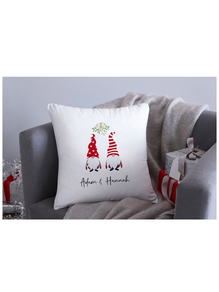 Personalised Christmas Couples Gonk 100% Cotton Cushion by Koko Blossom - Image 2 of 4 Personalised Christmas Couples Gonk 100% Cotton Cushion by Koko Blossom - Image 2 of 4