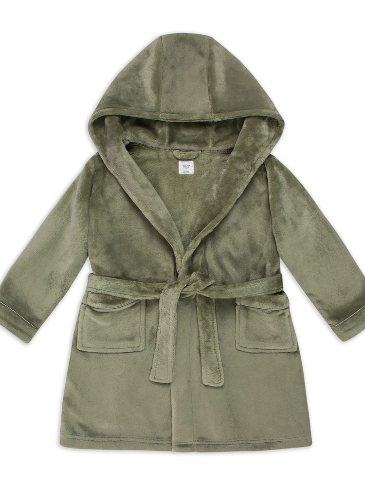 Chelsea Peers Green Kids Fleece Dressing Gown - Image 1 of 3
