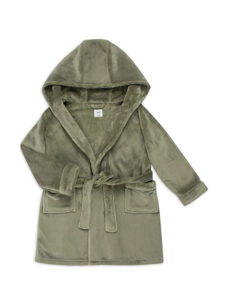 Chelsea Peers Green Kids Fleece Dressing Gown - Image 2 of 3