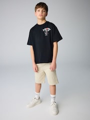 smALLSAINTS Black/Magick Boys Oversized Graphic Crew T-Shirt - Image 2 of 6