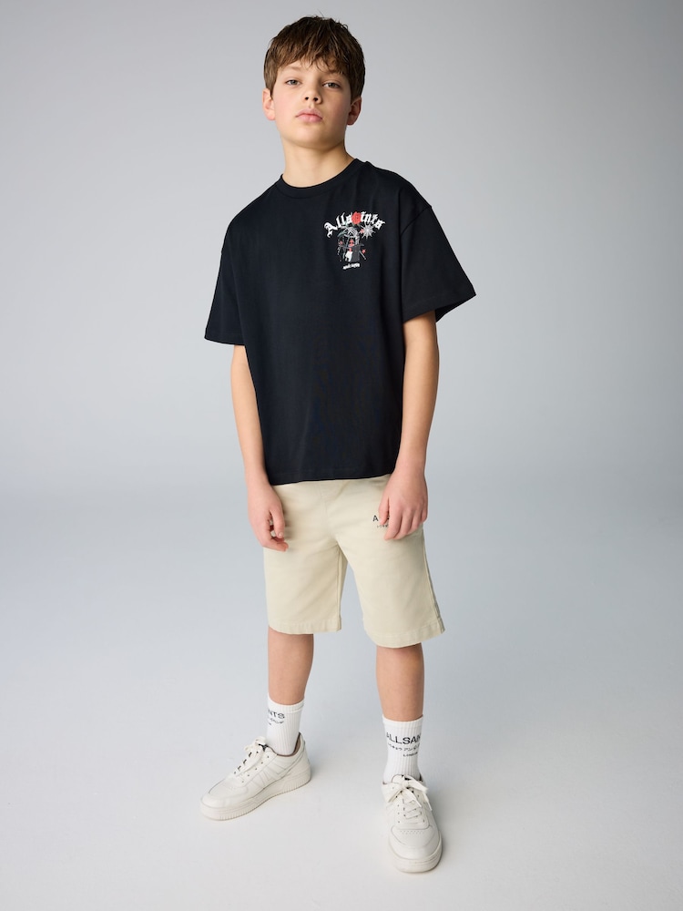 smALLSAINTS Black/Magick Boys Oversized Graphic Crew T-Shirt - Image 2 of 6