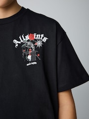 smALLSAINTS Black/Magick Boys Oversized Graphic Crew T-Shirt - Image 5 of 6