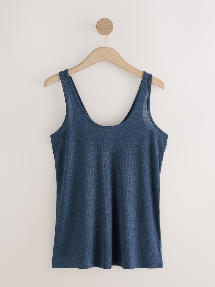 Bleu marine/sauge/crème - Paquet de gilets à côtes 3 - Image 10 of 12