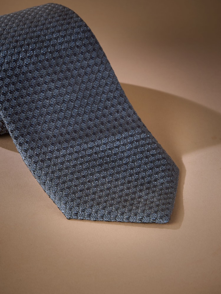 Blue Signature Italian Silk Textured Tie - Image 2 of 3 Blue Signature Italian Silk Textured Tie - Image 2 of 3