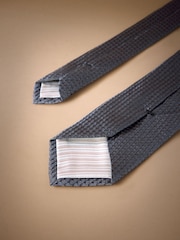 Blue Signature Italian Silk Textured Tie - Image 3 of 3