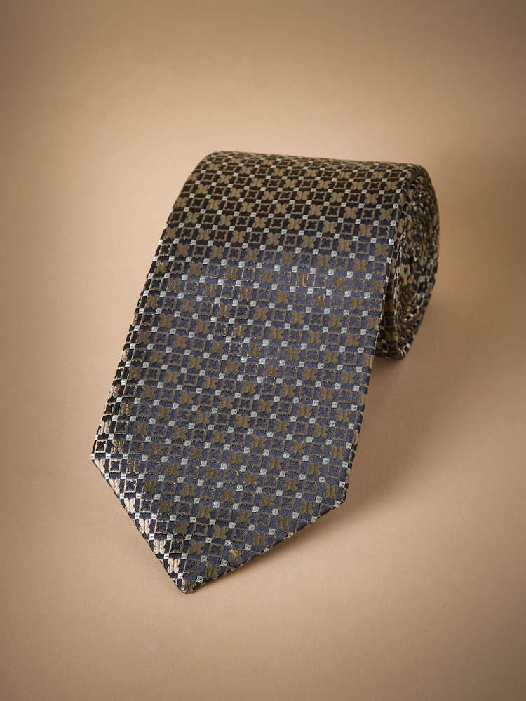 Champagne Italian Silk Design Tie - Image 1 of 3
