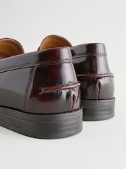 Tan Brown Wide Fit Penny Loafers - Image 6 of 6