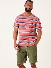 FatFace Cheriton Red Stripe Tshirt - Image 1 of 1