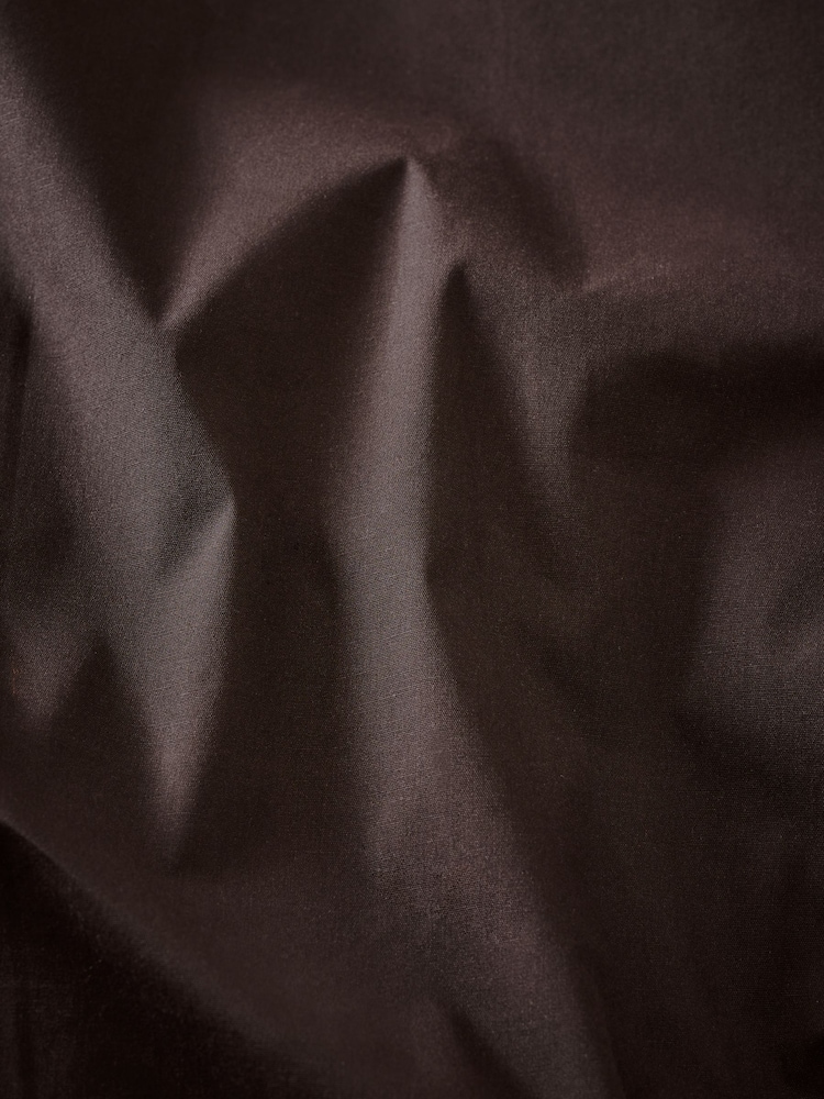 Chocolate Brown Cotton Rich Duvet Cover and Pillowcase Set - Image 3 of 4