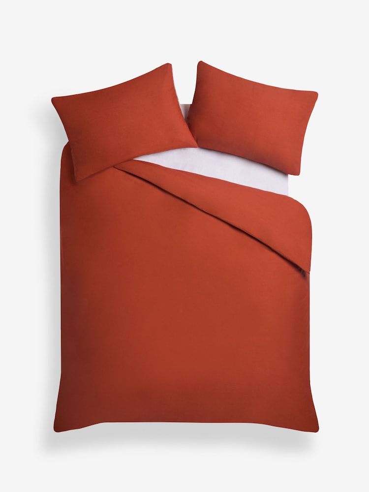 Conjunto de funda de edredón y funda de almohada de tejido con alto contenido en algodón - Imagen 4 de 4 Conjunto de funda de edredón y funda de almohada de tejido con alto contenido en algodón - Imagen 4 de 4