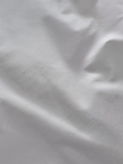 Silver Cotton Rich Plain Duvet Cover and Pillowcase Set - Image 3 of 3