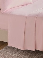 Blush Pink Cotton Rich Flat Sheet - Image 1 of 2