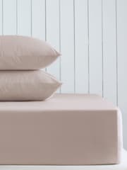 Blush Pink Cotton Rich Deep Fitted Sheet - Image 1 of 2
