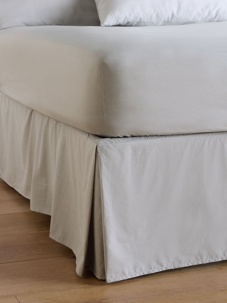 Silver Grey Cotton Rich Valance - Image 1 of 2 Silver Grey Cotton Rich Valance - Image 1 of 2