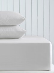 Silver Cotton Rich Extra Deep Fitted Sheet - Image 1 of 2