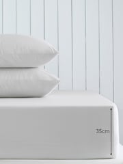 Silver Cotton Rich Deep Fitted Sheet - Image 2 of 2