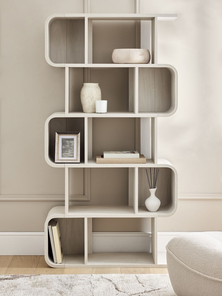 Light Natural Mia Oak Effect Large Shelf - Image 2 of 6