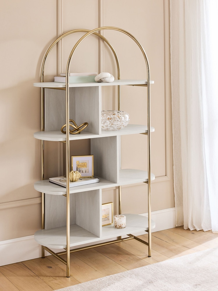 Light Evie Oak Effect Display Shelf - Image 2 of 7