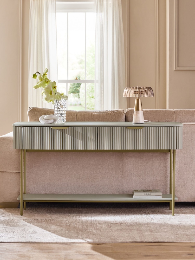 Light Grey Valencia Solid Mango Wood Large Sideboard - Image 2 of 8
