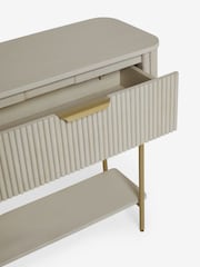 Light Grey Valencia Solid Mango Wood Large Sideboard - Image 4 of 8