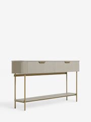 Light Grey Valencia Solid Mango Wood Large Sideboard - Image 7 of 8