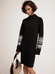 Mint Velvet Contrast Sleeve Mini Dress - Изображение 2 из 7