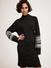 Mint Velvet Contrast Sleeve Mini Dress - Изображение 4 из 7
