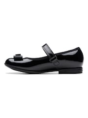 Clarks Black Leather Finja Gem Shoes - Image 2 of 7
