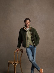 Superdry Green Outdoor Full Zip Relaxed Fleece - Image 1 of 4