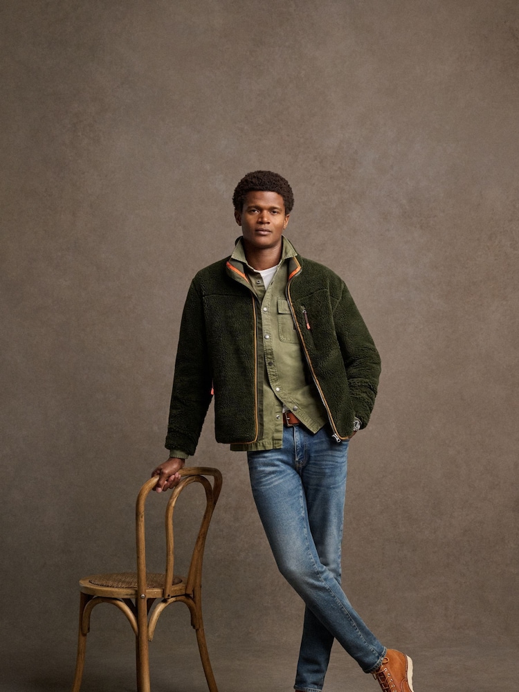 Grün - Superdry Outdoor Full Zip Relaxed Fleece - Bild 1 von 4 Grün - Superdry Outdoor Full Zip Relaxed Fleece - Bild 1 von 4