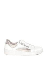 Gabor Wemo White and Metallic Muticoloured Trainers - Image 1 of 5